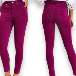 Loft Purple Plum Skinny Jeans